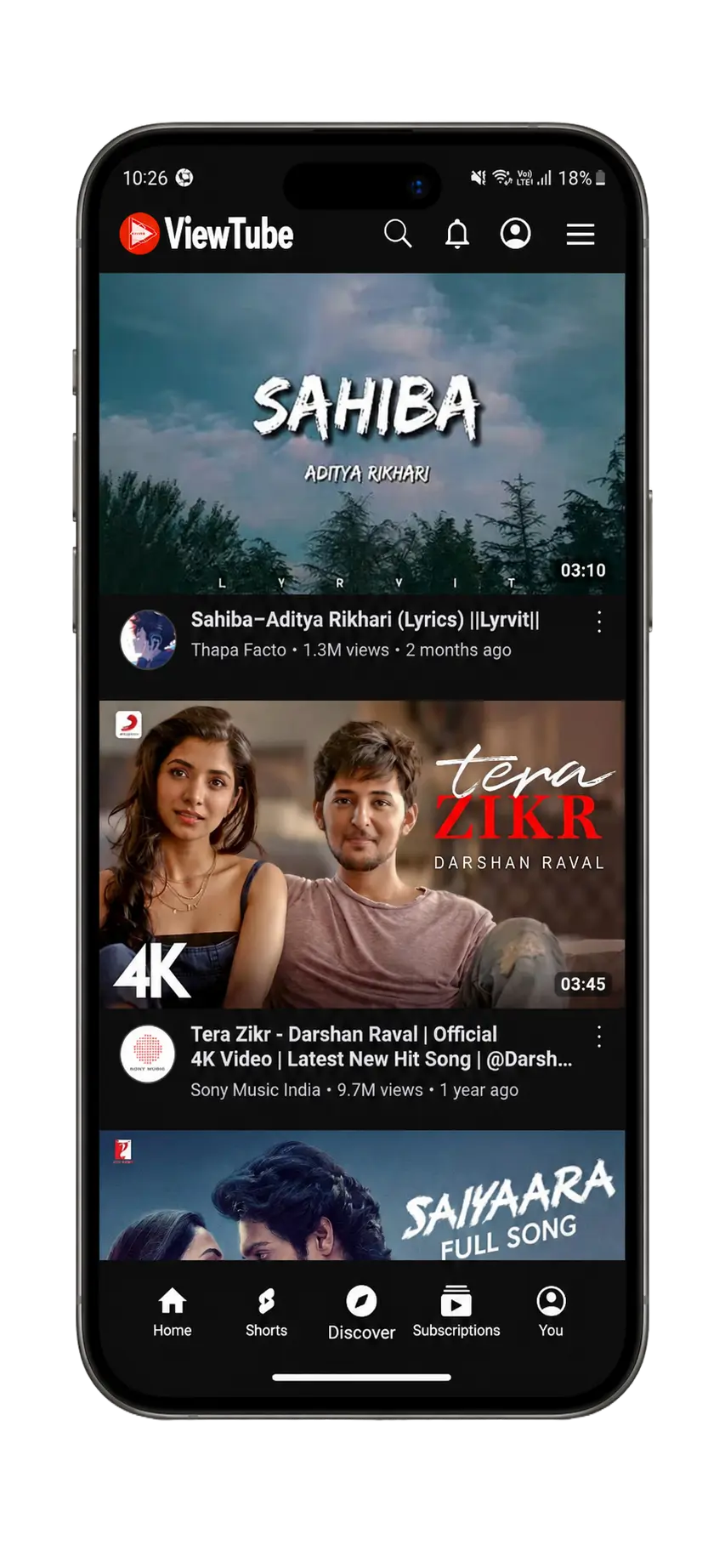 Personalized Video Feed UI Mockup