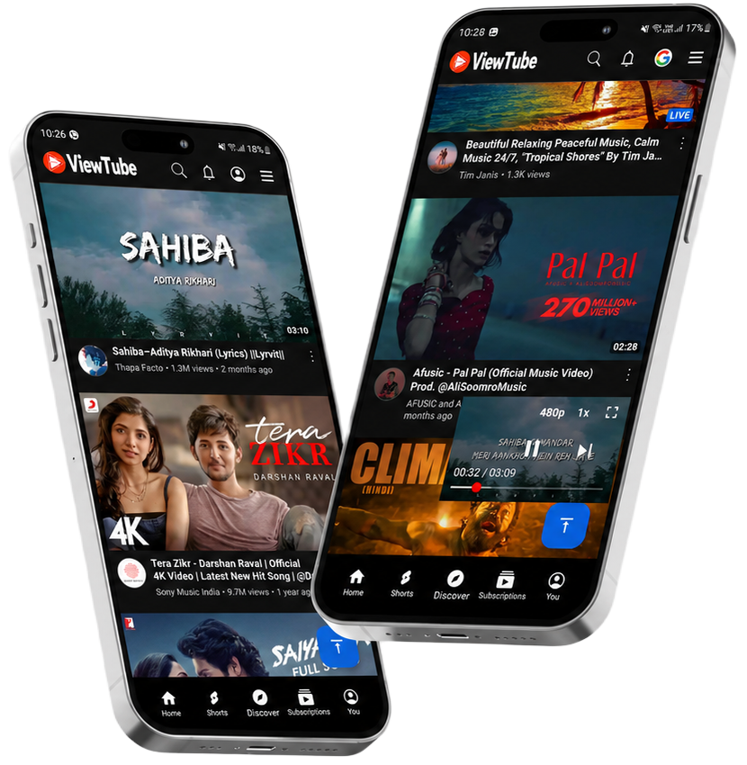 ViewTube Pro App Preview
